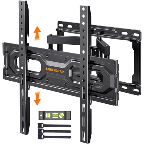 Perlegear Full Motion TV Wall Mount for 26-65 inch TVs, TV...