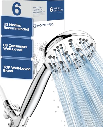 6-Mode High Pressure Handheld Shower Head Set, Consumer...