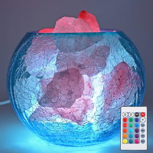 V.C.Formark USB Himalayan Salt Lamp with Remote Control, 16...