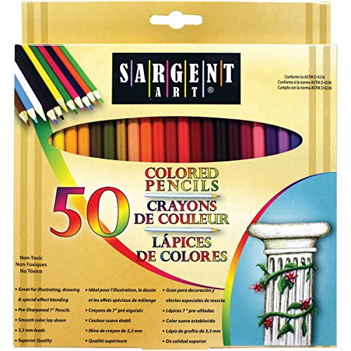 Sargent Art Premium Coloring Pencils, Pack of 50 Assorted...